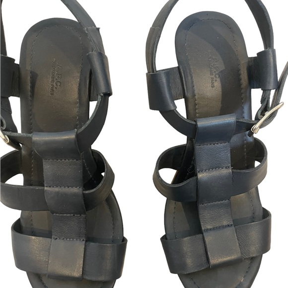 A.P.C. Wood Sandal Heels - Picture 4 of 10